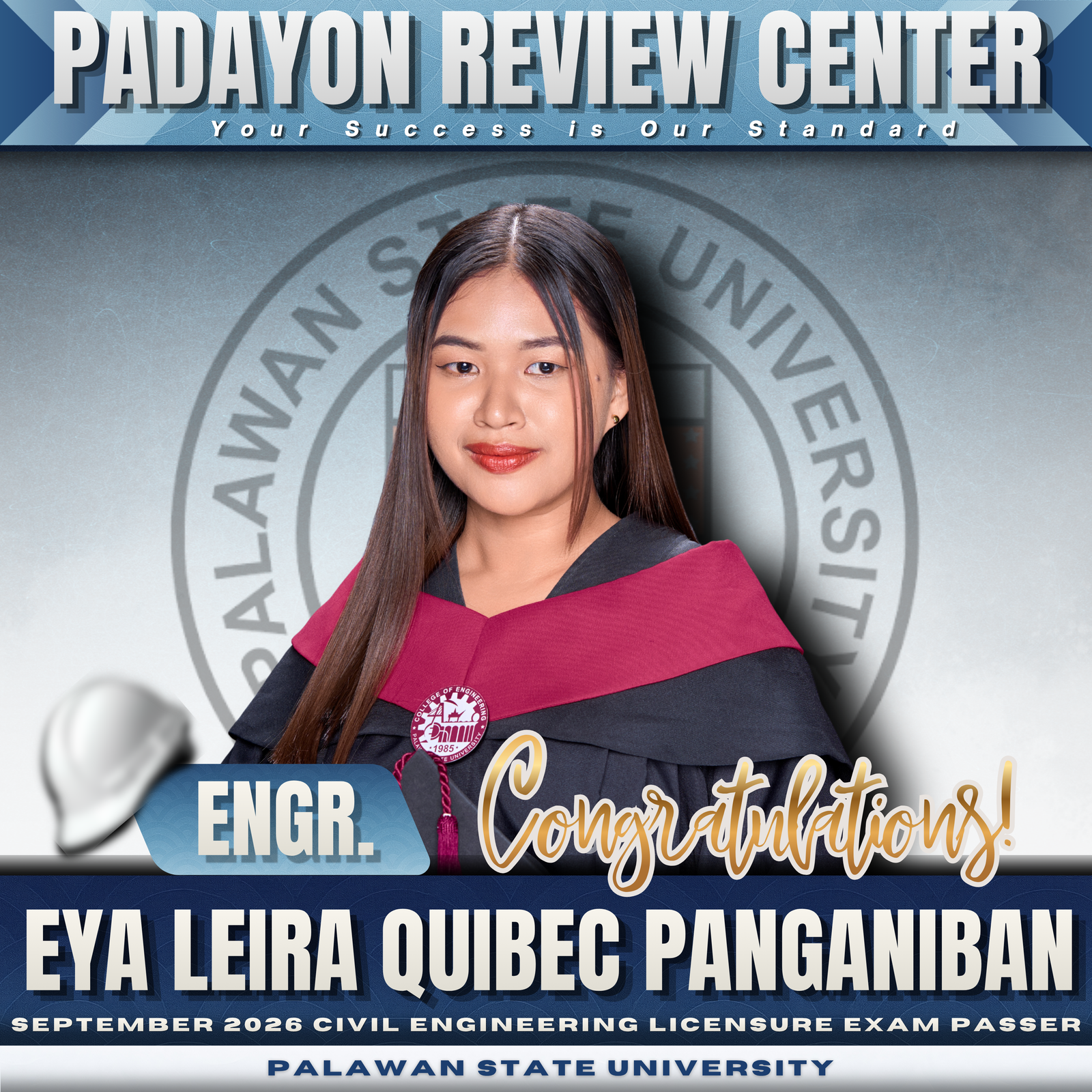 Engr. Eya Leira Quibec Panganiban — CELE Board Passer