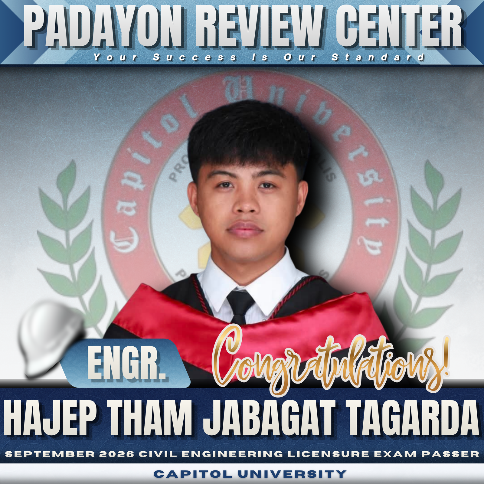 Engr. Hajep Tham Jabagat Tagarda — CELE Board Passer