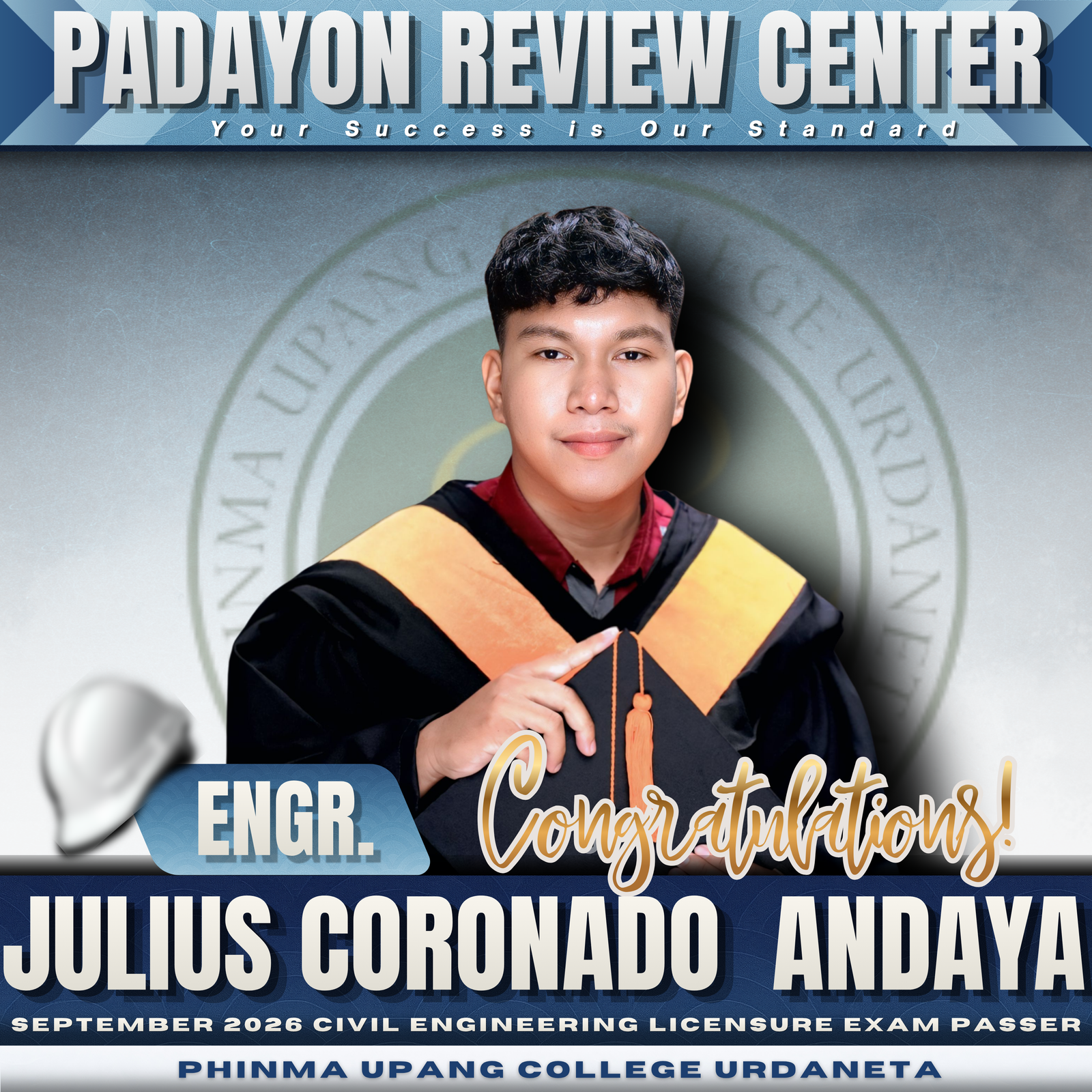 Engr. Julius Coronado Andaya — CELE Board Passer