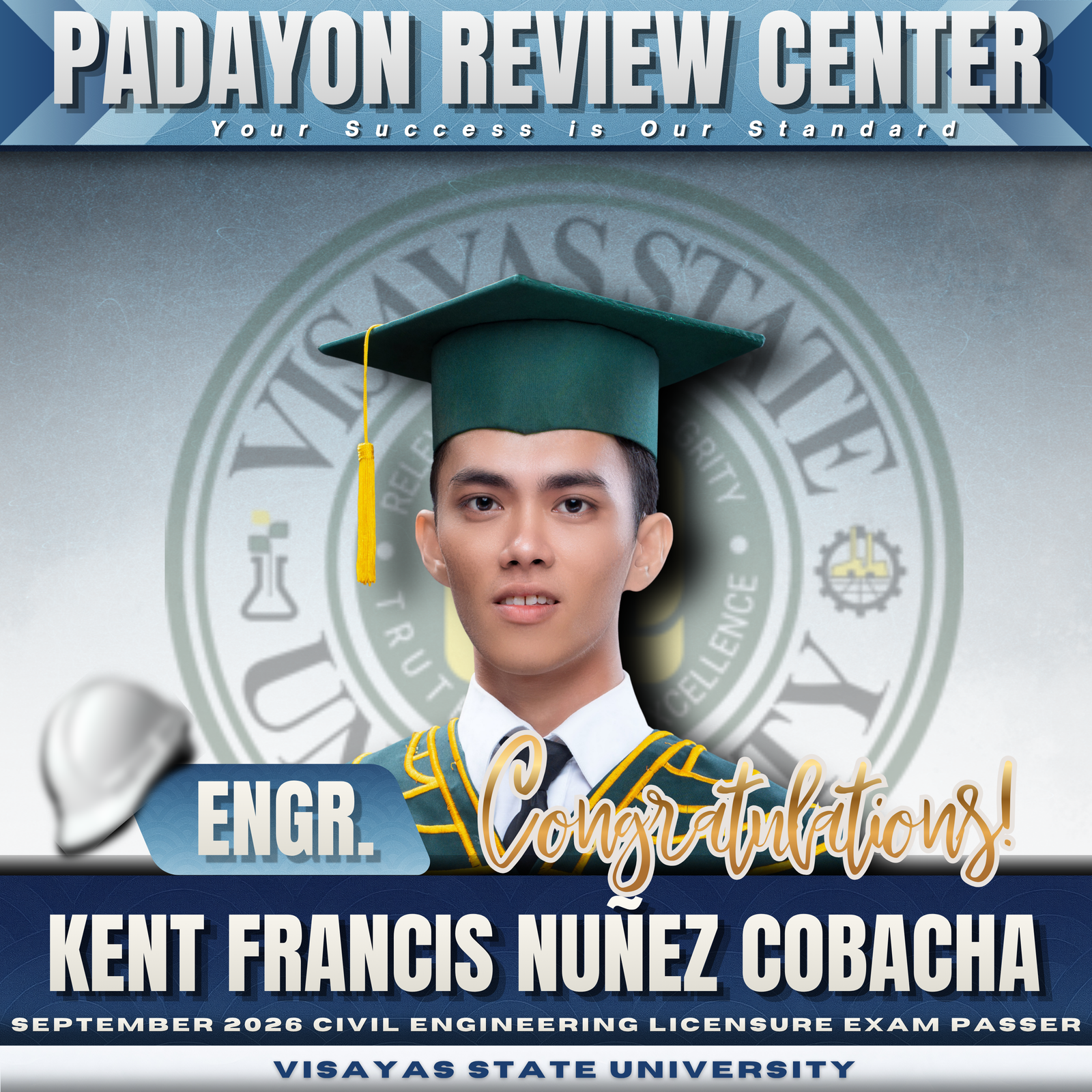 Engr. Kent Francis Nuñez Cobacha — CELE Board Passer