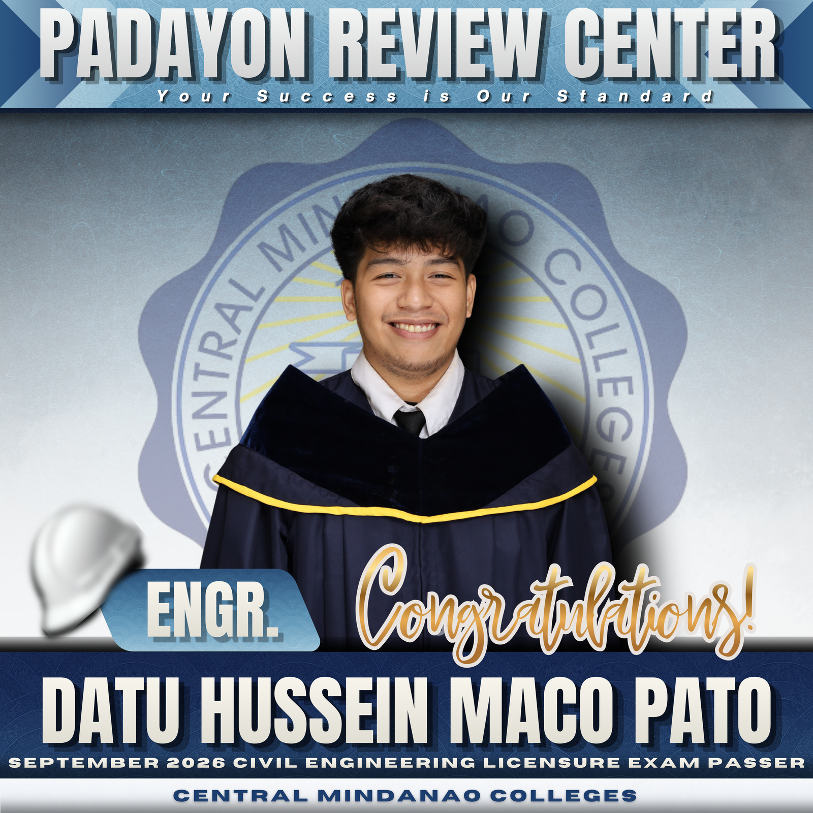 Engr. Datu Hussein Maco Pato — CELE Board Passer