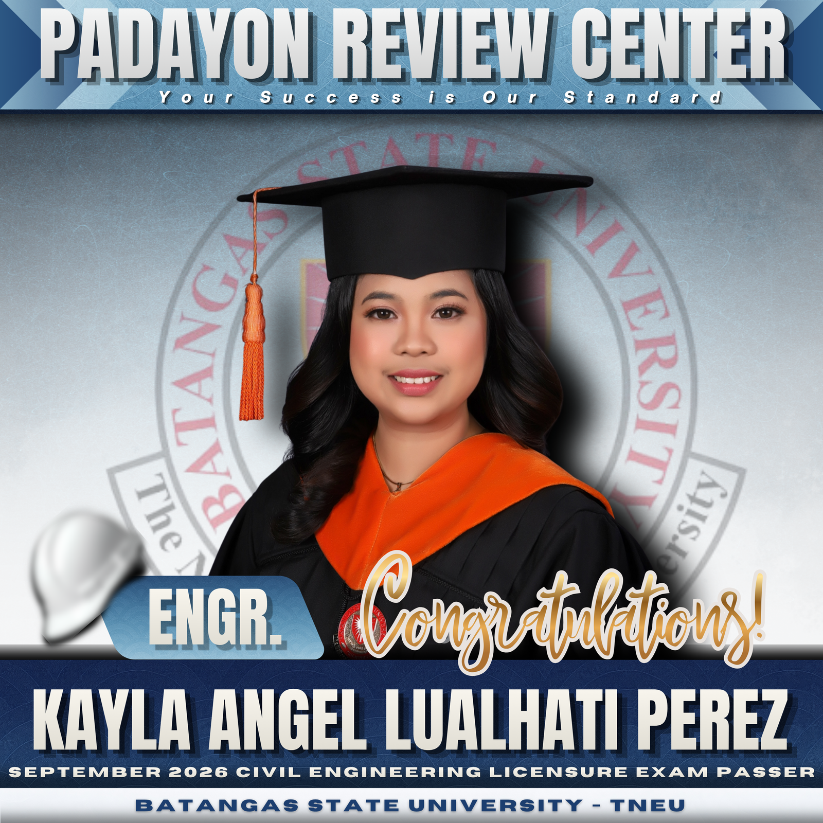 Engr. Kayla Angel Lualhati Perez — CELE Board Passer