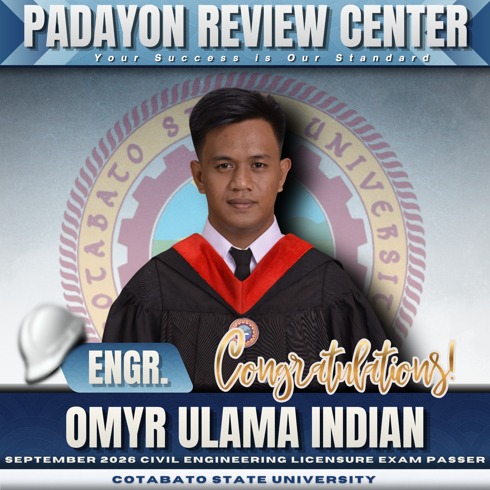 Engr. Omyr Ulama Indian — CELE Board Passer