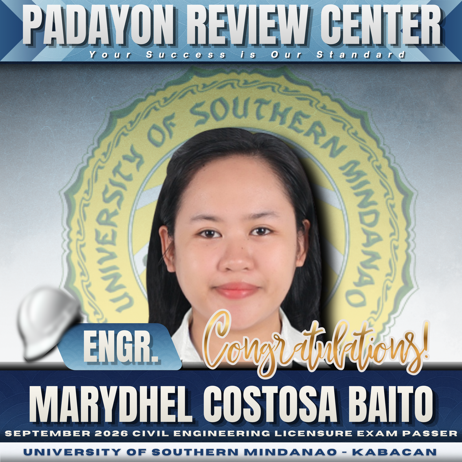 Engr. Marydhel Costosa Baito — CELE Board Passer