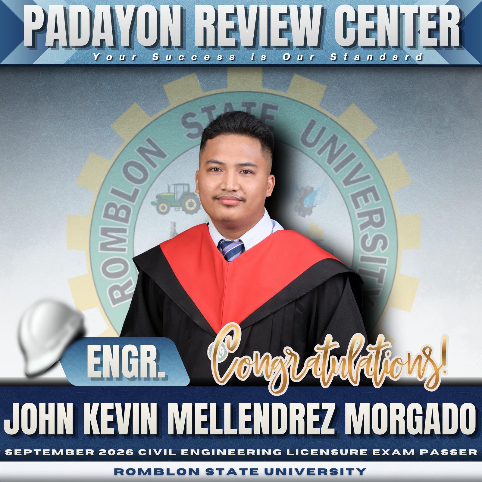 Engr. John Kevin Mellendrez Morgado — CELE Board Passer