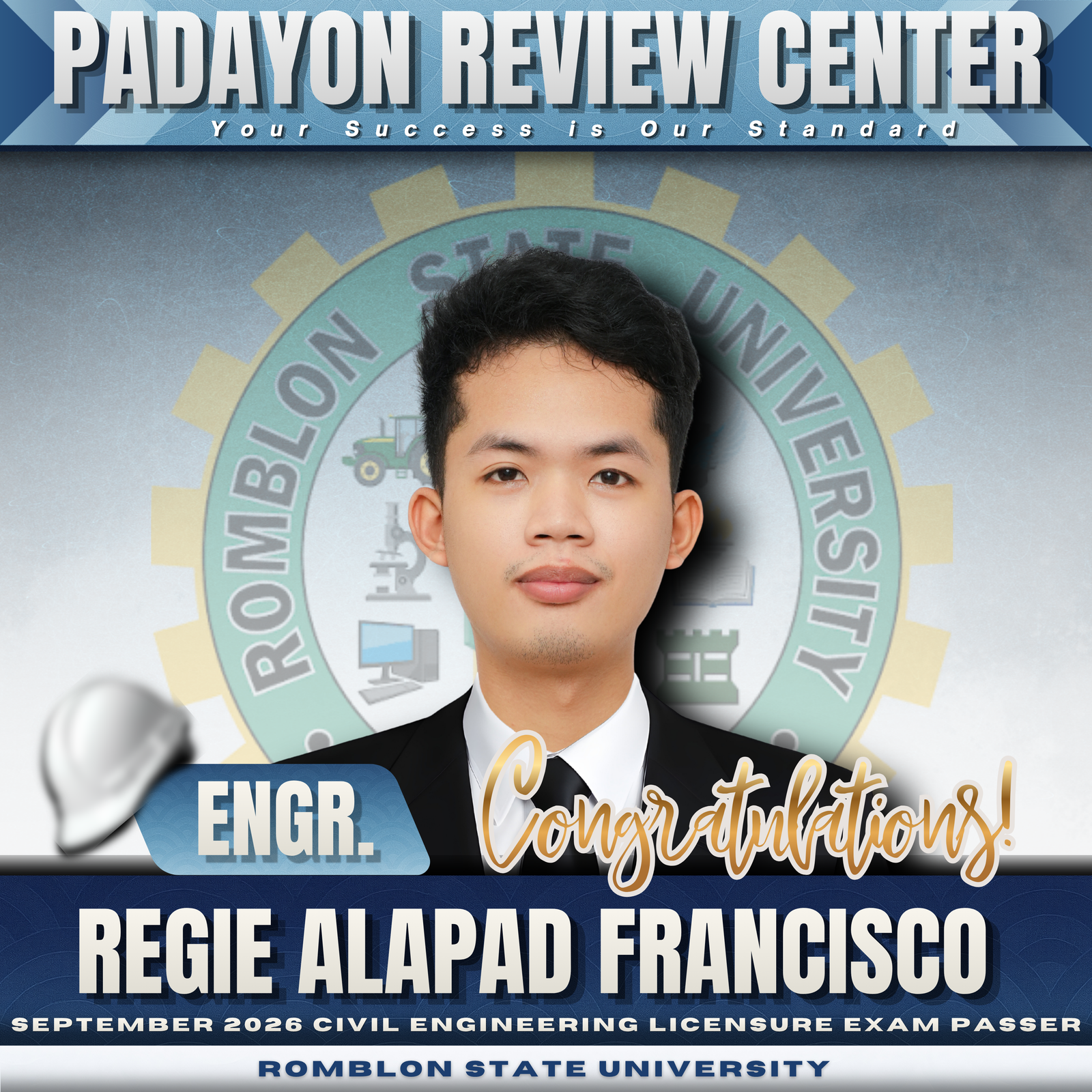 Engr. Regie Alapad Francisco — CELE Board Passer