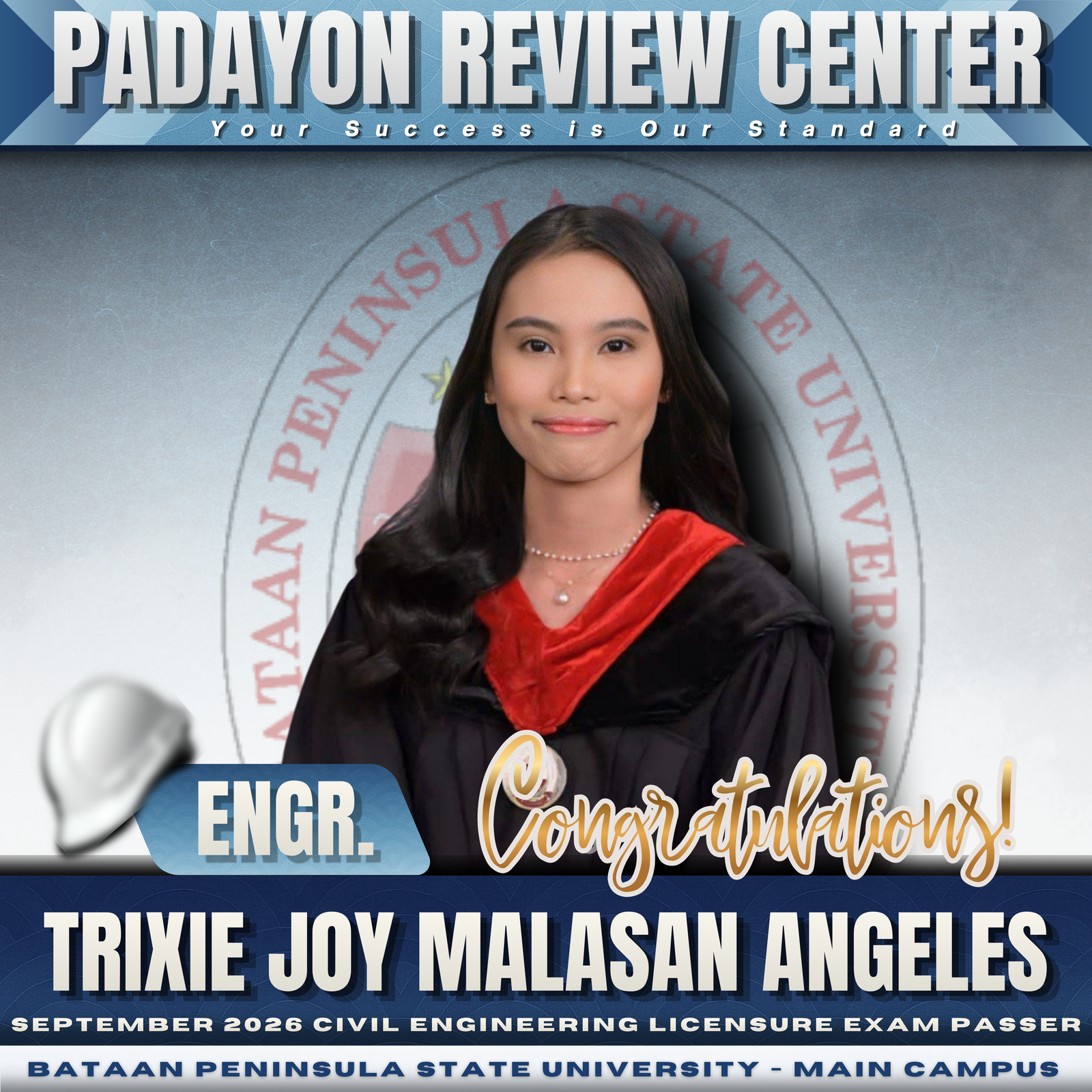 Engr. Trixie Joy Malasan Angeles — CELE Board Passer